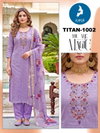 Titan By Kaya Shimmer Jacquard Kurti With Bottom Dupatta